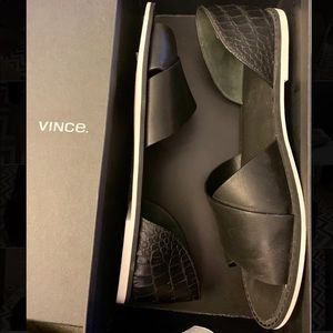 Vince Huarache in black Nico Leather